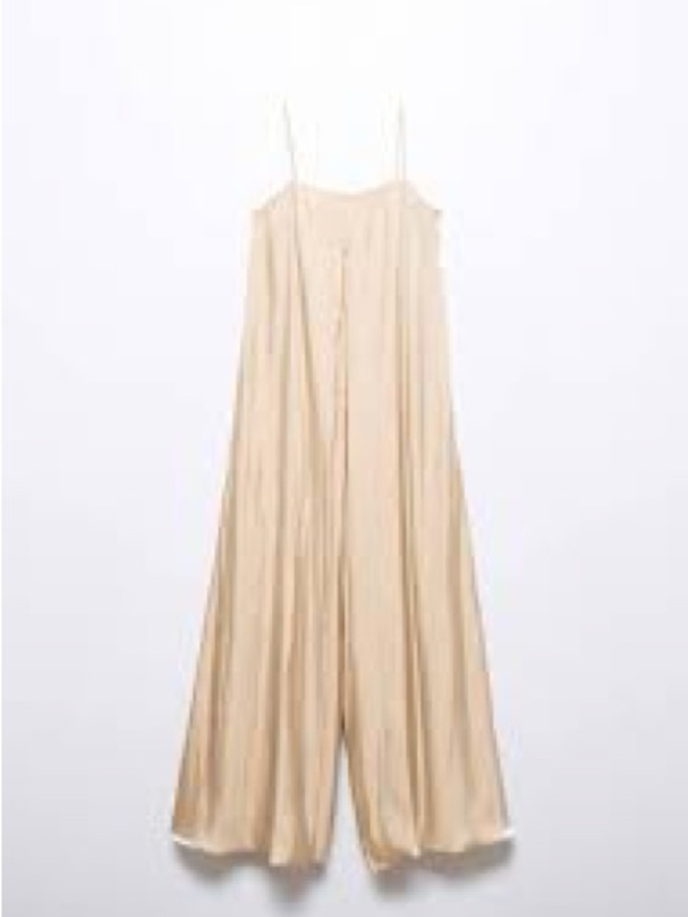 NWT Satin Finish Gold Wide Leg Jumpsuit - Picture 4 of 9